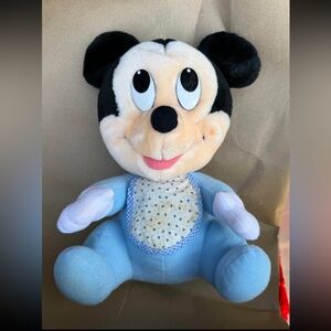 Disney Blue and Black Mickey Mouse Plush